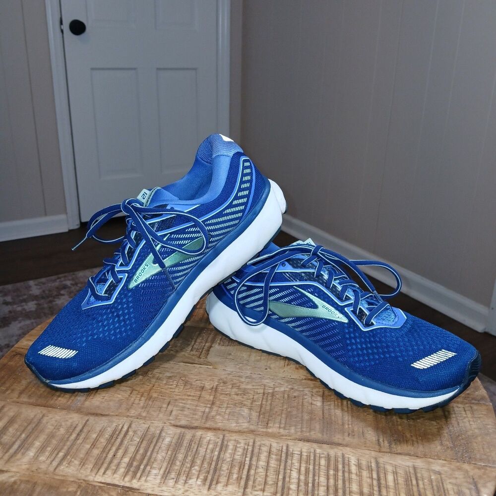 Brooks Ghost 12 Women's Running Shoes Blue Teal White 1203051B413 Size 10.5 - Picture 15 of 16